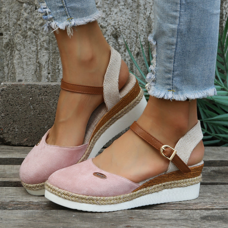 Valentina Rossi | Comfort Wedge Mary Jane Shoes For Women