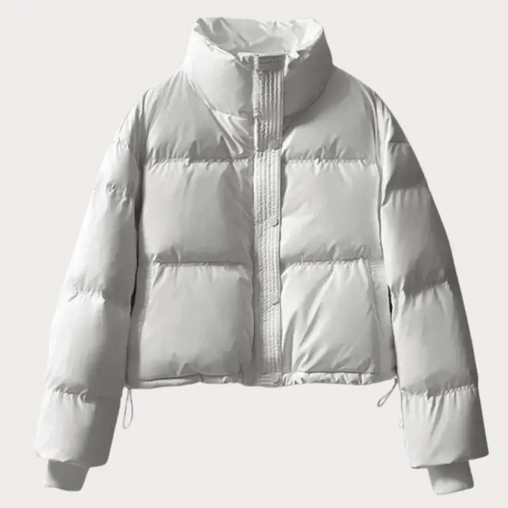 Juliette Moreau | Cropped Puffer Jacket With Luxe Finish For Women