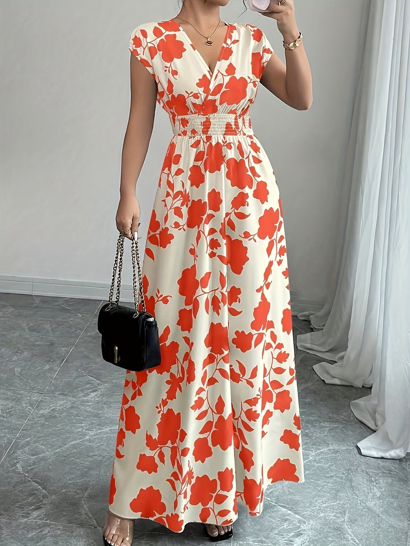 Sophie Barrett | Flowing Floral Maxi Dress For Women