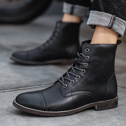 Cameron Sinclair | Leather Ankle Boots For Men
