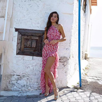Alice Walker | Floral Ruffle Maxi Dress For Women