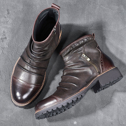 Marcus Bailey | Leather High-Top Boots For Men
