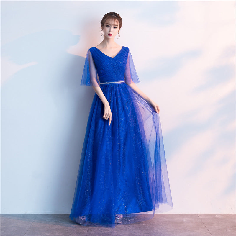 Phoebe Alderton | Glitter Tulle Maxi Evening Dress For Women