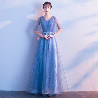Phoebe Alderton | Glitter Tulle Maxi Evening Dress For Women