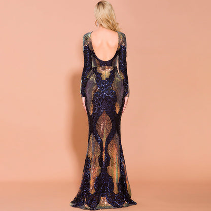 Sophia Crestwood | Sequin Mermaid Evening Gown For Women