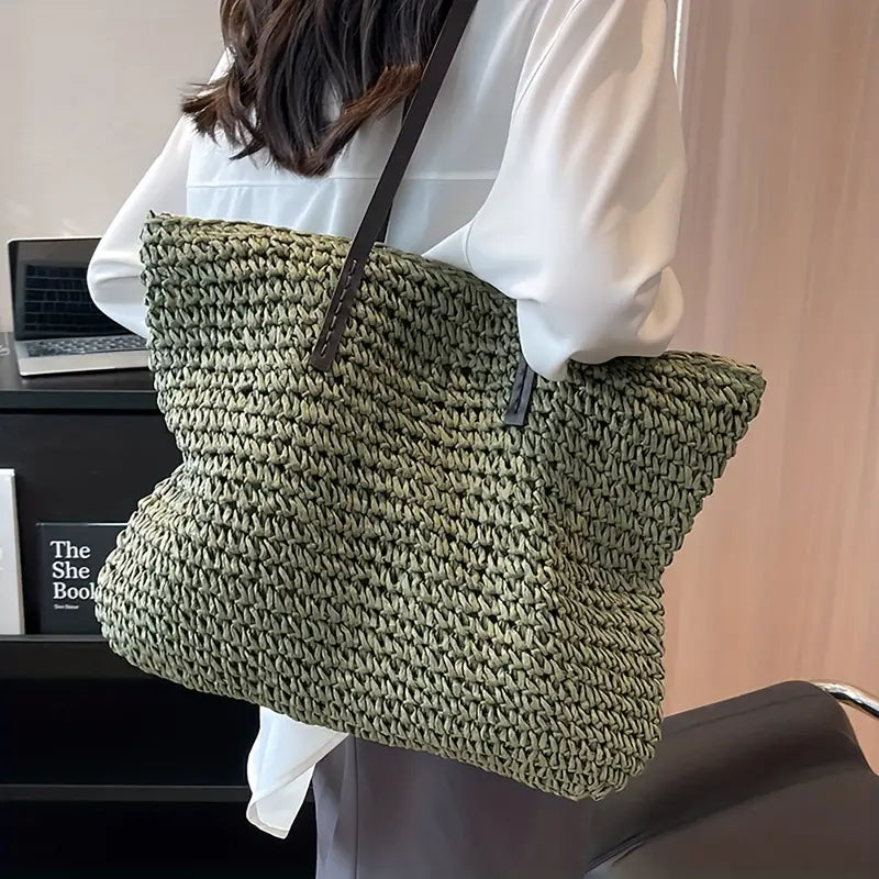 Bianca Moretti | Woven Straw Tote Bag For Women