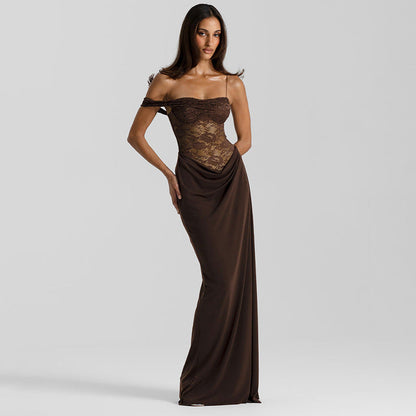 Matilda Hughes | Lace Off-Shoulder Maxi Dress For Women