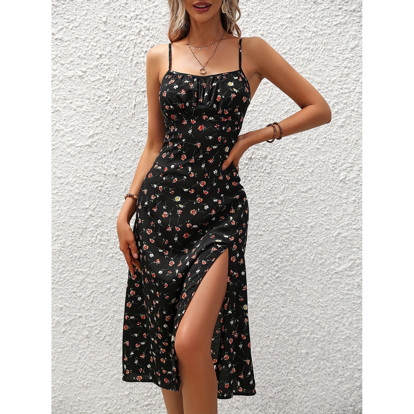 Brooke Taylor | Floral Slit Summer Races Dress For Women