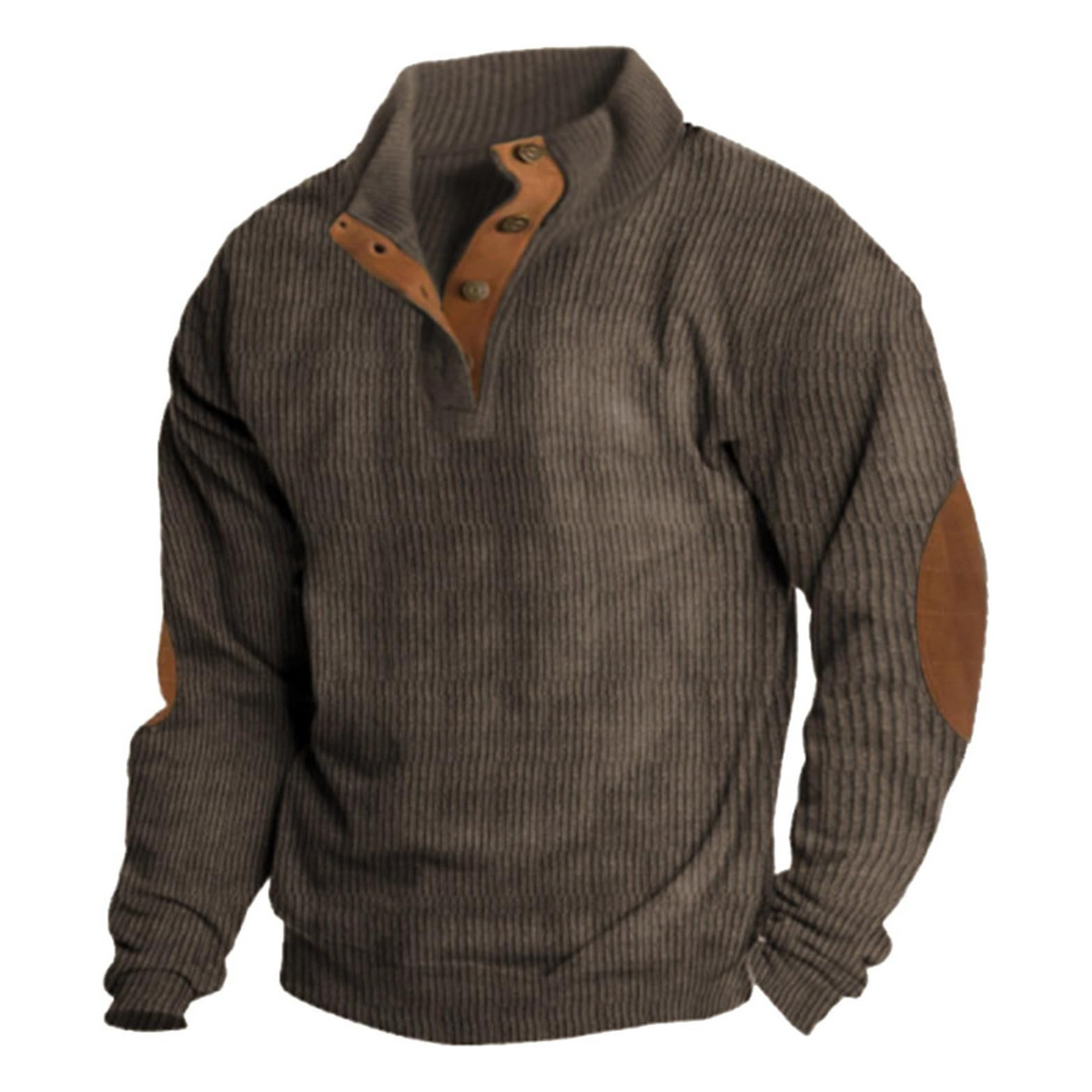 Lachlan Bennett | Corduroy Quarter-Button Sweatshirt For Men