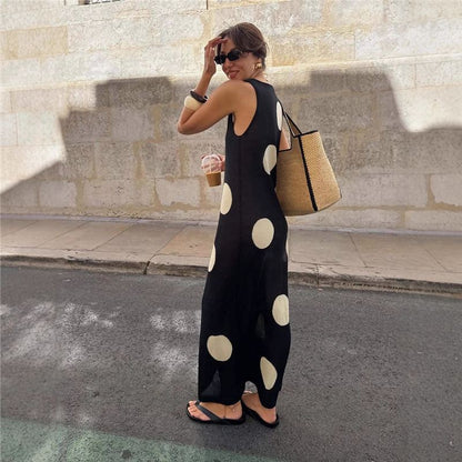 Holly Murphy | Polka Dot Sheer Maxi Dress For Women