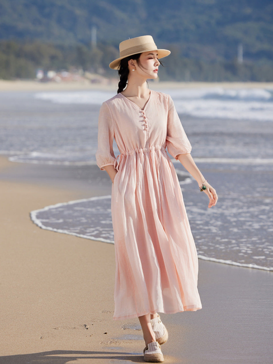 Ashleigh Reid | Lightweight Summer Maxi Races Dress For Women