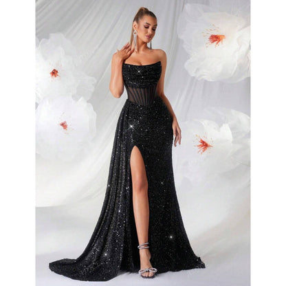 Isabelle Turner | Sequin Formal Maxi Dress For Women