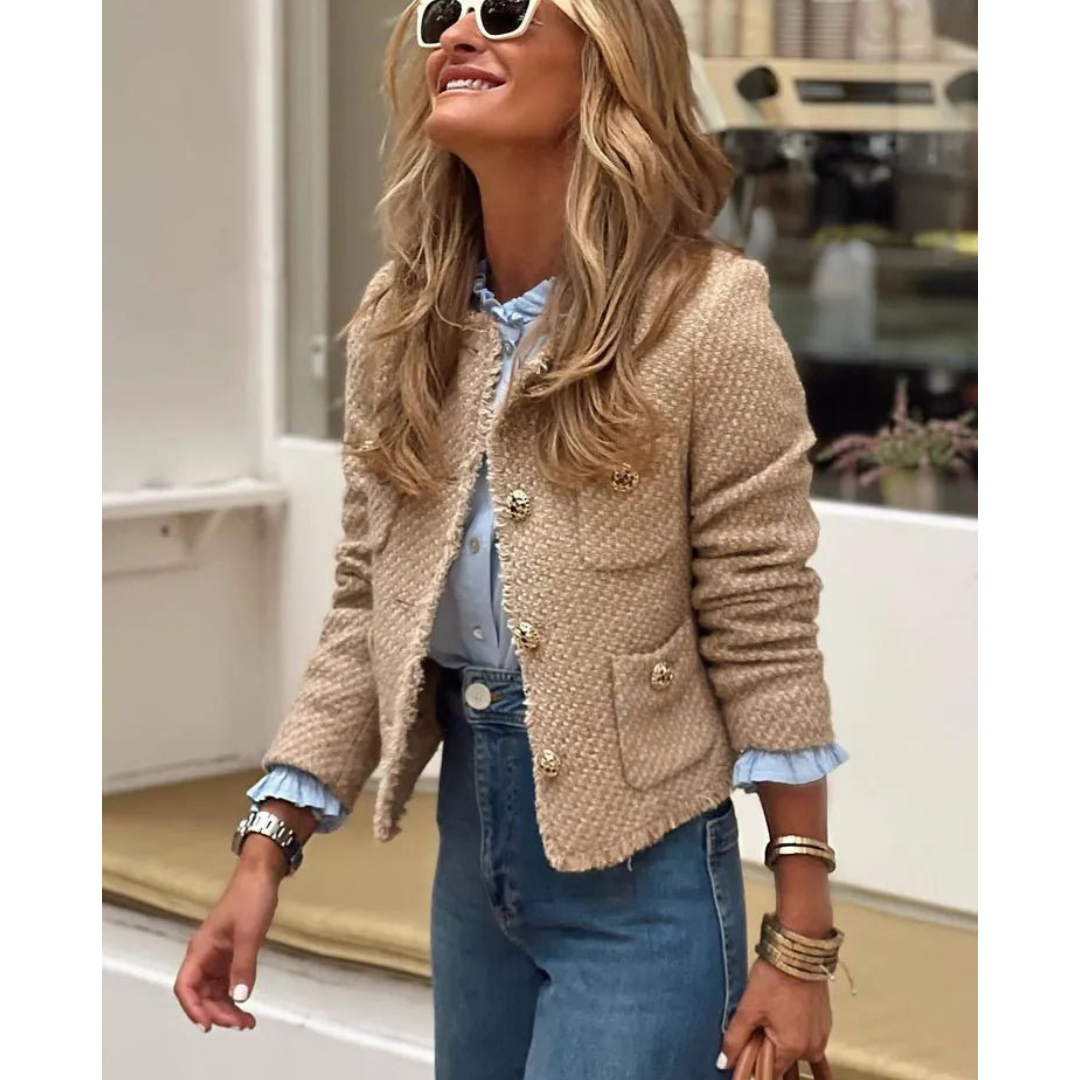 Camille Rousseau | Elegant Tweed Jacket For Women