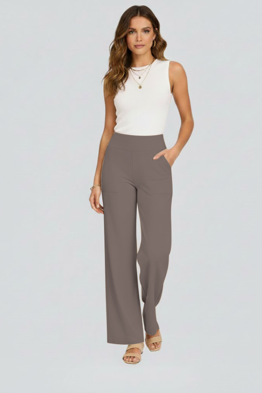 Sophie Wallace | High-Waisted Wide-Leg Trousers For Women