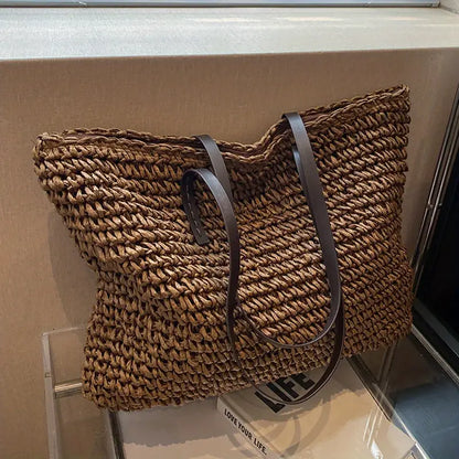 Bianca Moretti | Woven Straw Tote Bag For Women