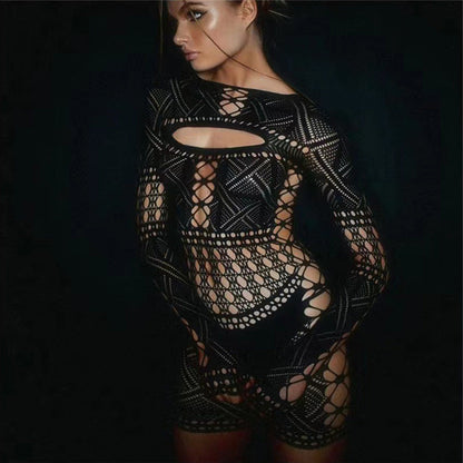 Lily Wilson | Sheer Hollow-Out Jumpsuit For Women