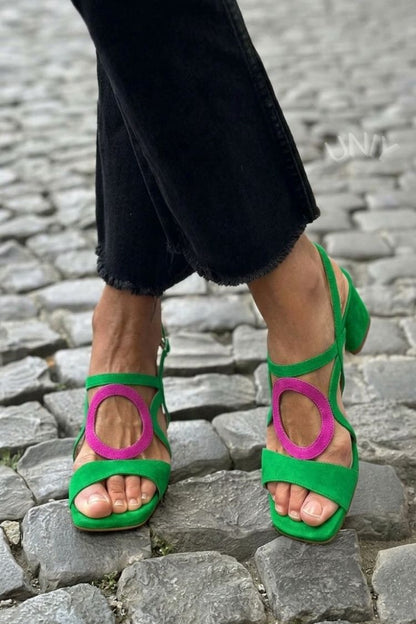 Women's Open Toe Vibrant Summer Sandals