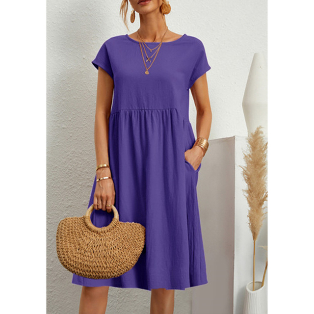 Isabella Moreau | Effortless Linen Midi Dress For Women