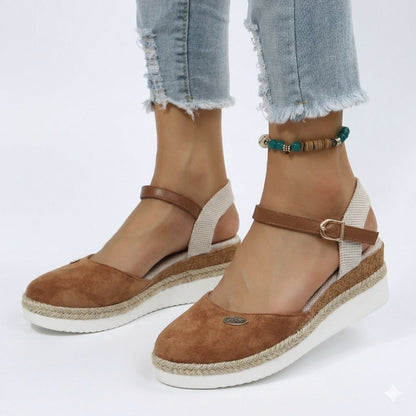 Valentina Rossi | Comfort Wedge Mary Jane Shoes For Women