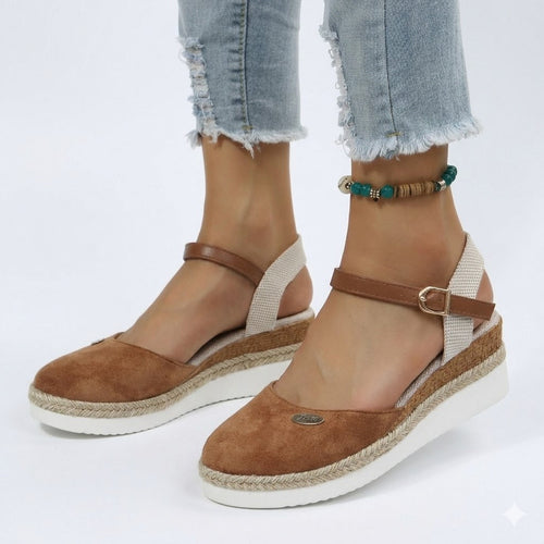 Valentina Rossi | Comfort Wedge Mary Jane Shoes For Women