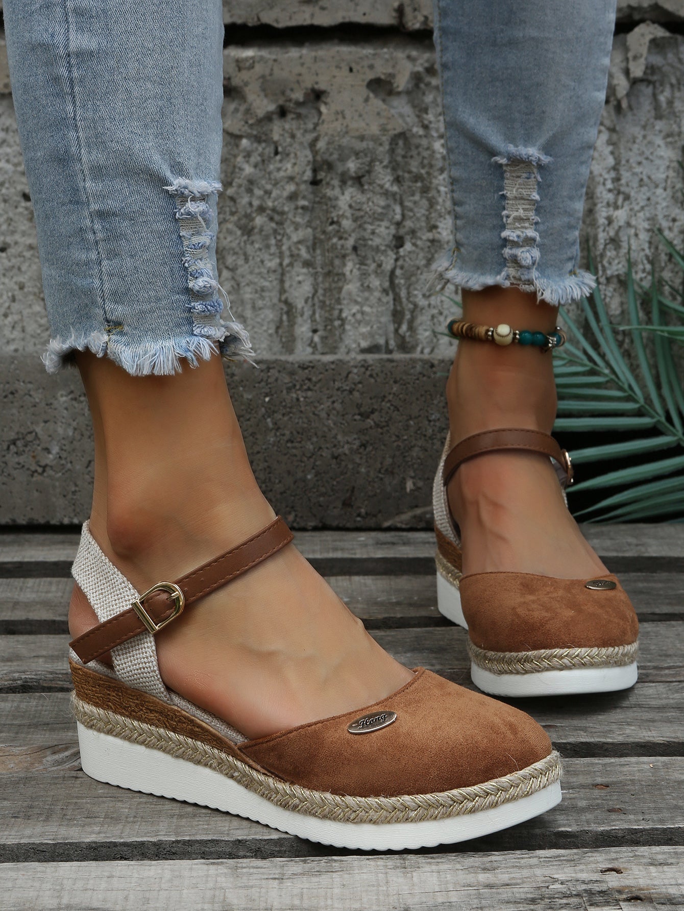 Valentina Rossi | Comfort Wedge Mary Jane Shoes For Women