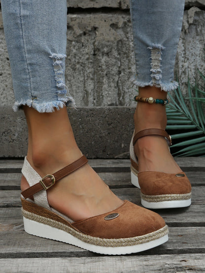 Valentina Rossi | Comfort Wedge Mary Jane Shoes For Women