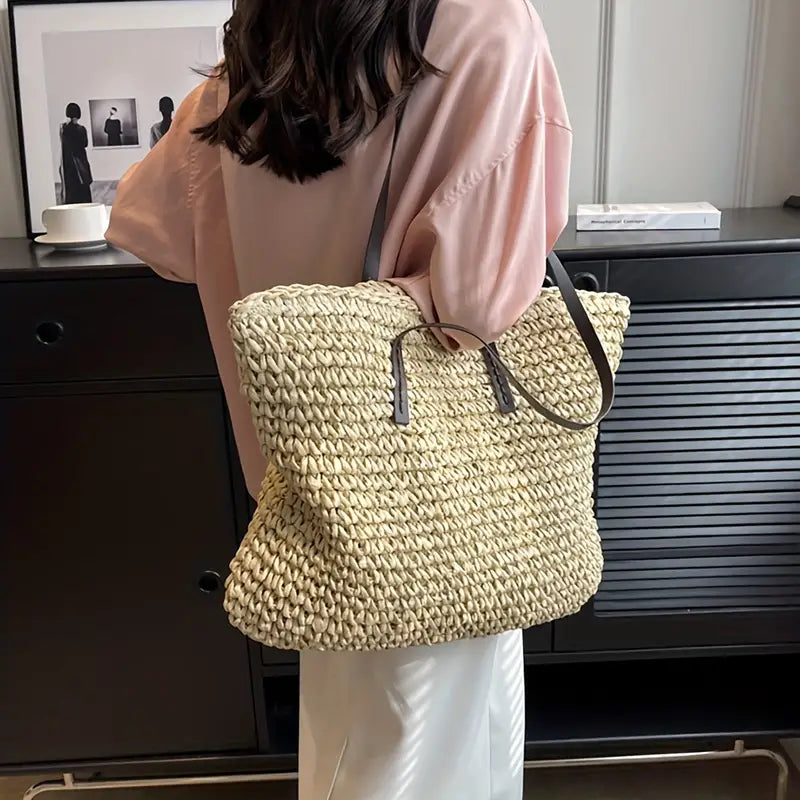 Bianca Moretti | Woven Straw Tote Bag For Women