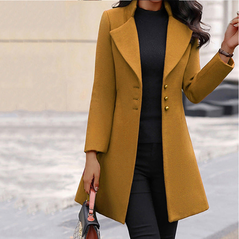 Elise Hartley | Tailored Longline Wool-Blend Coat For Women