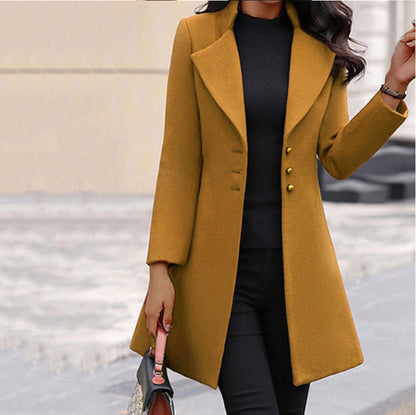 Elise Hartley | Tailored Longline Wool-Blend Coat For Women