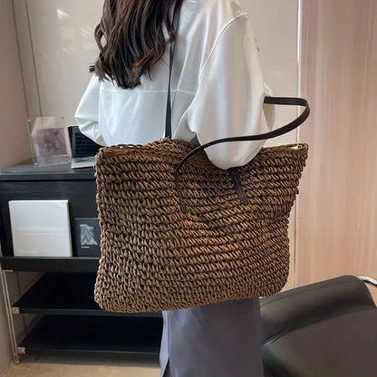 Bianca Moretti | Woven Straw Tote Bag For Women