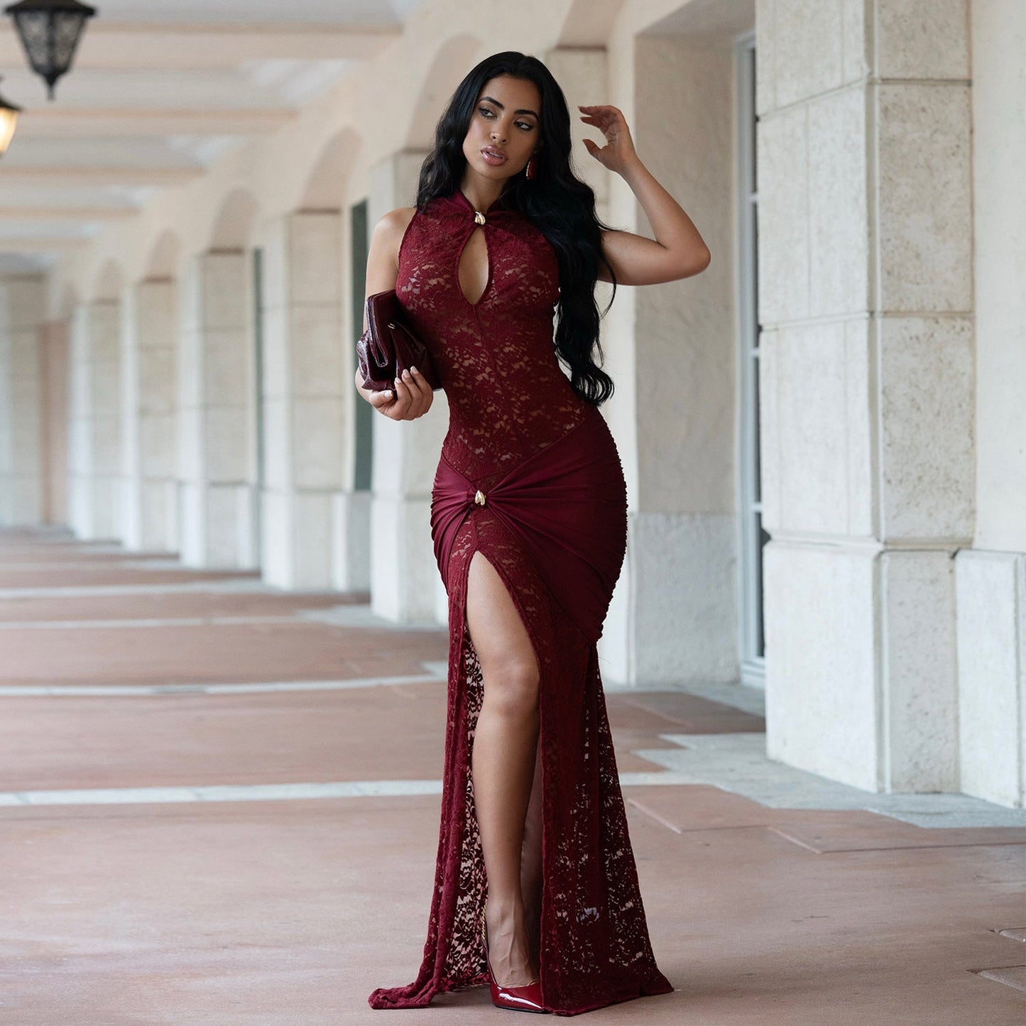 Holly Sullivan | Lace Formal Maxi Dress For Women