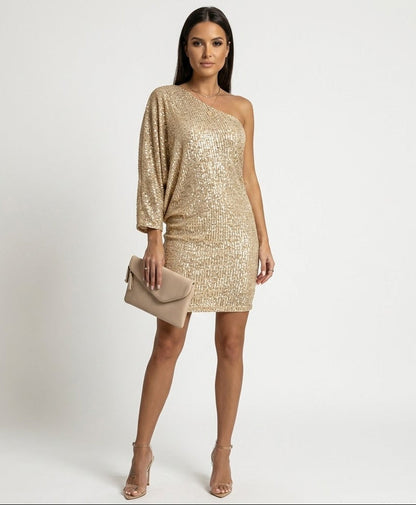 Aurélie Fontaine | Adalyn Sequin Party Dress with Radiant Glamour For Women