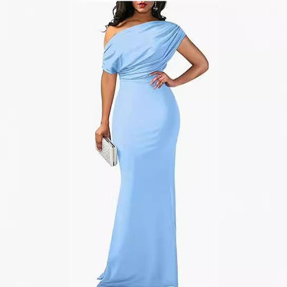 Isla Turner | One-Shoulder Maxi Party Dress For Women