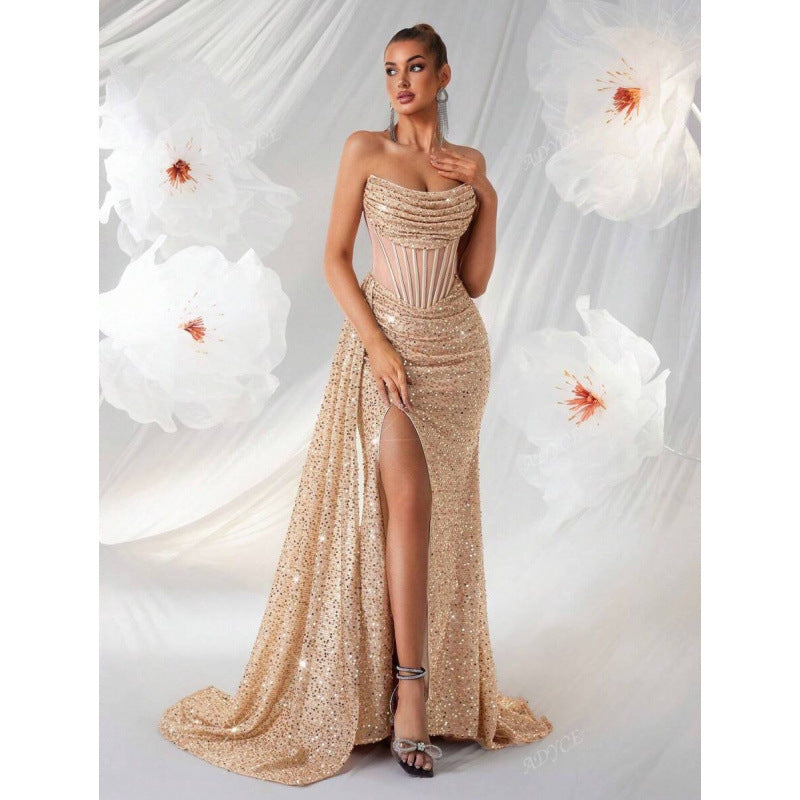 Isabelle Turner | Sequin Formal Maxi Dress For Women