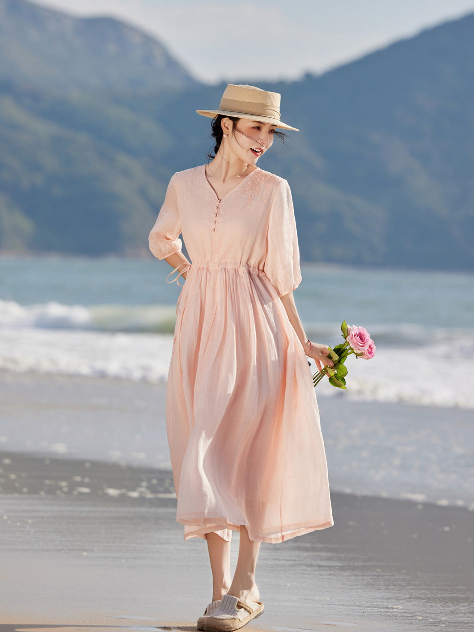 Ashleigh Reid | Lightweight Summer Maxi Races Dress For Women