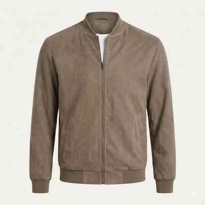 Luca Bianchi | Premium Suede-Touch Bomber Jacket For Men