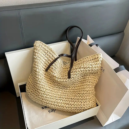 Bianca Moretti | Woven Straw Tote Bag For Women