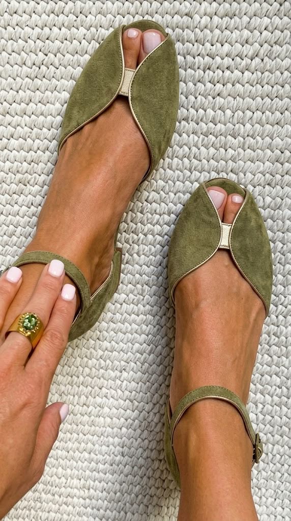 Women's Sage Green Elegant Sandals