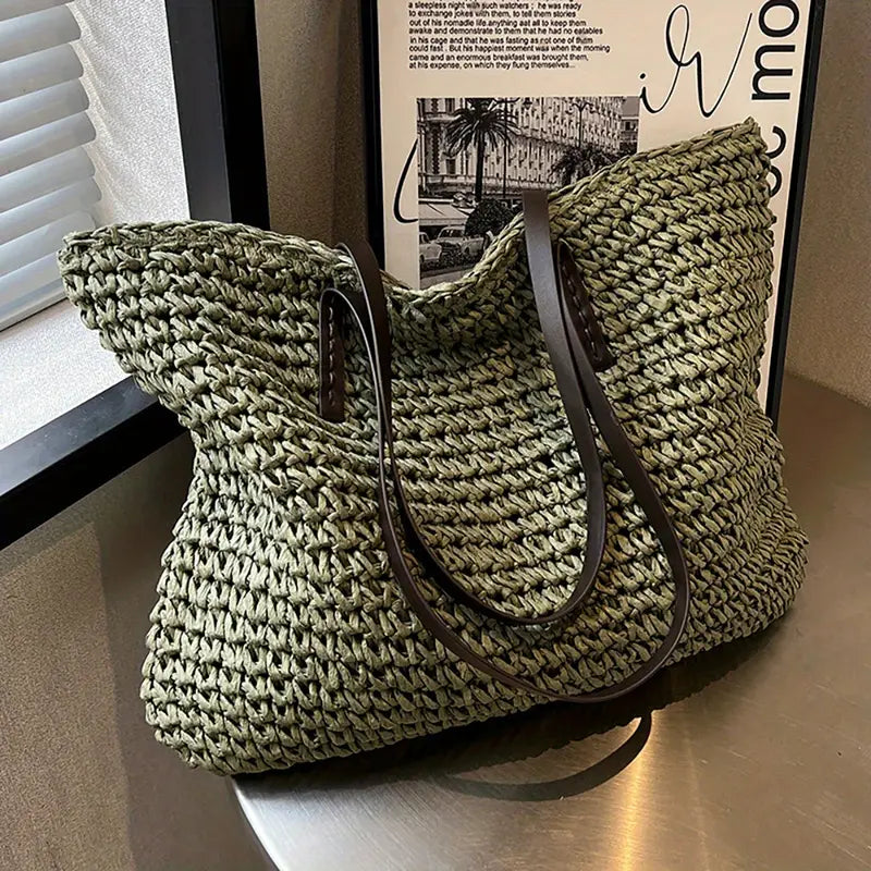 Bianca Moretti | Woven Straw Tote Bag For Women
