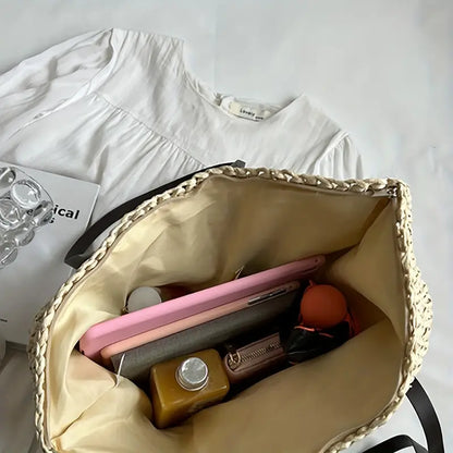 Bianca Moretti | Woven Straw Tote Bag For Women