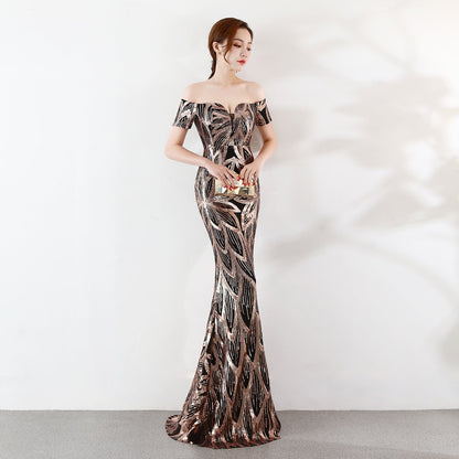 Adelaide Fitzgerald | Sequined Formal Dress For Women