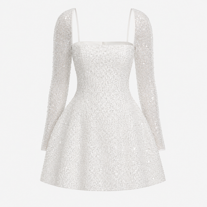 Arabella Kensington | Sparkling Long Sleeve Mini Dress For Women