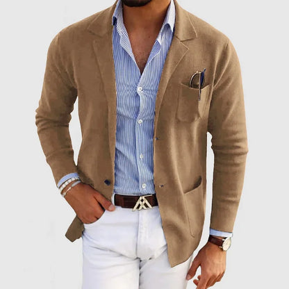 Theo Laurent | Smart Casual Knit Blazer For Men