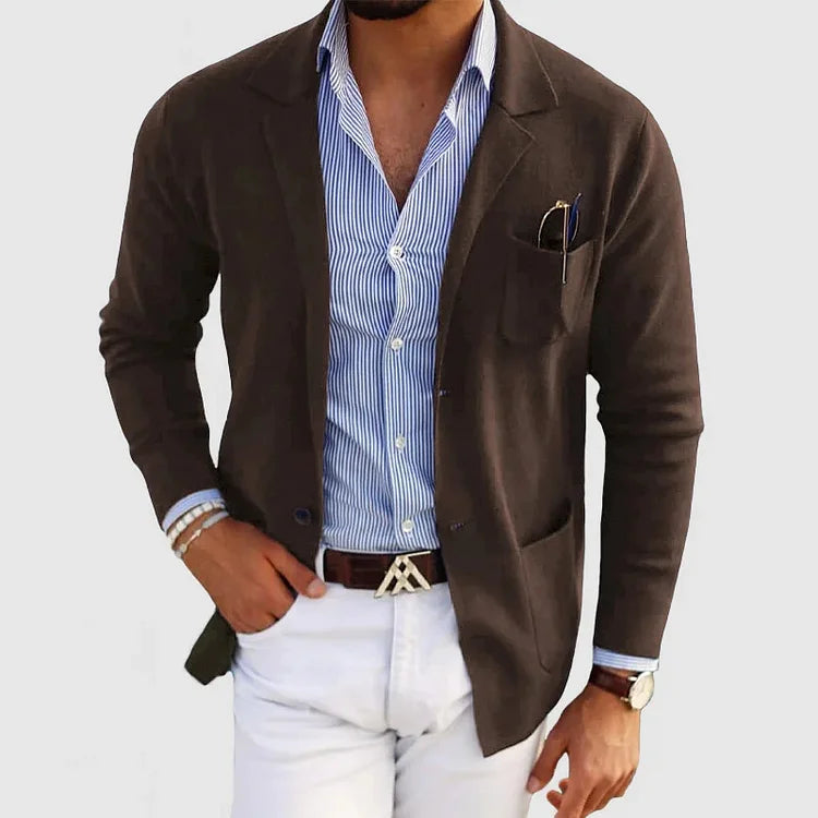 Theo Laurent | Smart Casual Knit Blazer For Men