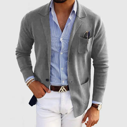 Theo Laurent | Smart Casual Knit Blazer For Men