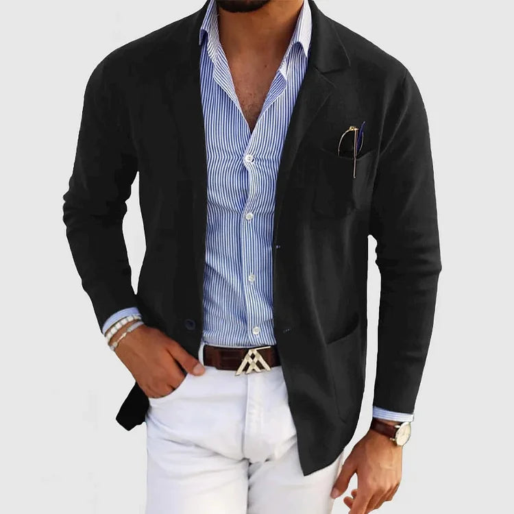 Theo Laurent | Smart Casual Knit Blazer For Men