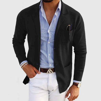 Theo Laurent | Smart Casual Knit Blazer For Men