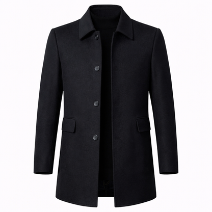 Oliver Beaumont | Classic Wool Overcoat For Men