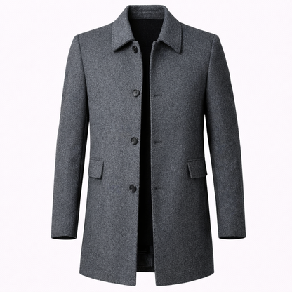 Oliver Beaumont | Classic Wool Overcoat For Men