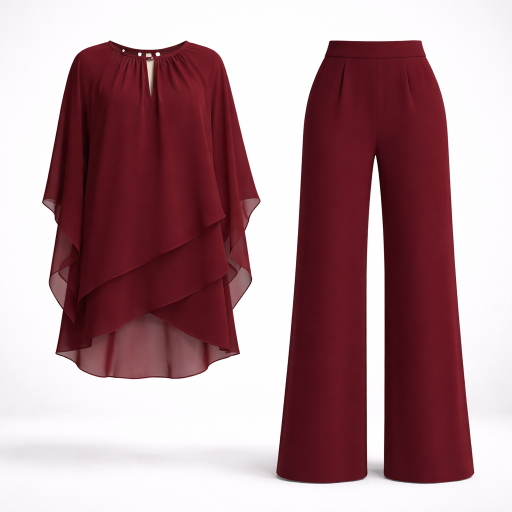 Giovanna Ricci | Elegant Layered Two-Piece Set For Women